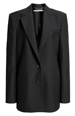 Stella McCartney Oversize Wool Blazer 1000 Black at Nordstrom, Us