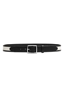 rag & bone Boyfriend Leather Canvas Belt at Nordstrom,