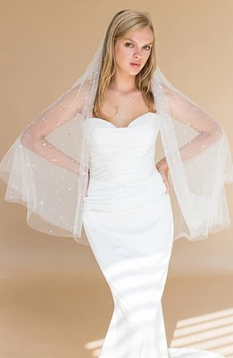 Brides & Hairpins Oona Fingertip Blusher Veil in Ivory at Nordstrom