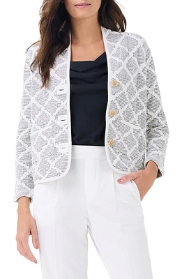 NIC+ZOE Reversible Knit Jacket White Multi at Nordstrom,