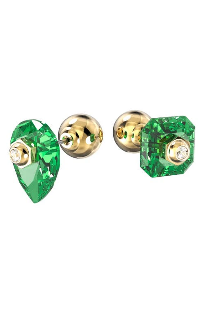 Swarovski Numina Mismatched Stud Earrings in Green at Nordstrom