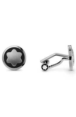 Montblanc Snowcap Stainless Steel Cuff Links at Nordstrom