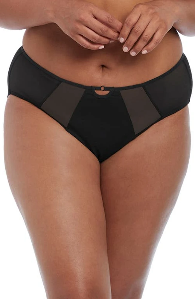 Elomi Sachi Full Figure High Waist Panties Black at Nordstrom,