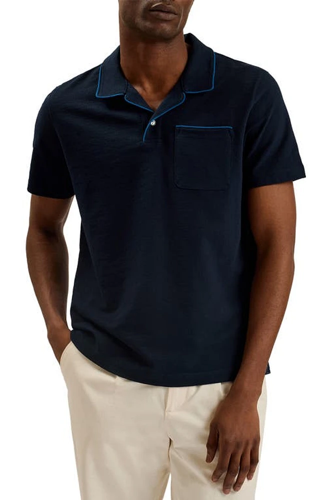 Ted Baker London Paisel Piped Cotton Polo at Nordstrom,