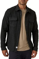 7 Diamonds Generations Stretch Twill Button-Up Shirt Charcoal at Nordstrom,