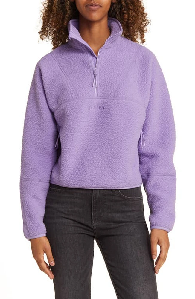 Halfdays Pieper Water Repellent Recycled Polyester Fleece Quarter Zip Top at Nordstrom,