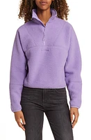 Halfdays Pieper Water Repellent Recycled Polyester Fleece Quarter Zip Top at Nordstrom,