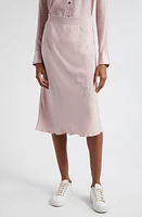 ATM Anthony Thomas Melillo Bias Cut Silk Midi Skirt Pink Lilac at Nordstrom,