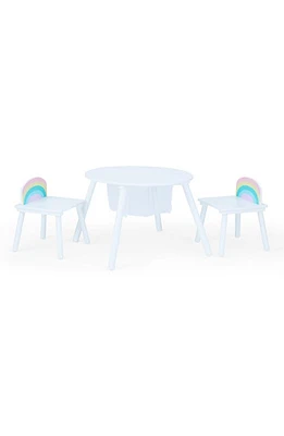 Teamson Kids Fantasy Fields Rainbow Table & Chairs Set in White at Nordstrom