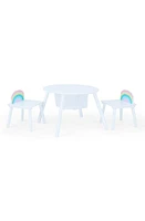 Teamson Kids Fantasy Fields Rainbow Table & Chairs Set in White at Nordstrom