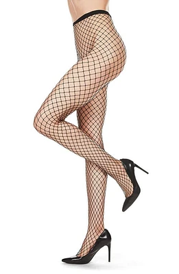 MeMoi Maxi Net Tights Black at Nordstrom,