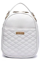 Luli Bebé Monaco Faux Leather Snack Bag in Stone Grey at Nordstrom