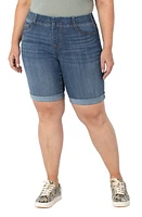 Liverpool Chloe Roll Cuff Denim Bermuda Shorts at Nordstrom,