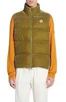 Moncler Natadola Water Repellent Down Vest Olive Amber at Nordstrom,