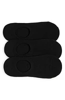 Nordstrom 3-Pack Everyday No-Show Socks in Black at Nordstrom, Size 9