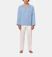 Vilebrequin Men's Linen Mineral Dye Shirt in Source at Nordstrom