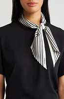 Vince Stripe Silk Ribbon Scarf in Bell/Desert Wind at Nordstrom