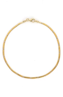 Bony Levy 14K Gold Snake Chain Bracelet in 14K White Yellow Gold at Nordstrom, Size 7