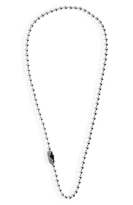 Good Art Hlywd Goosebumps Ball Chain Necklace in Silver at Nordstrom, Size 21