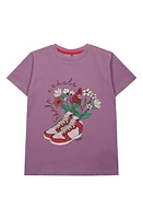 THE NEW Kids' Jessica Organic Cotton Graphic T-Shirt Light Purple at Nordstrom, Y