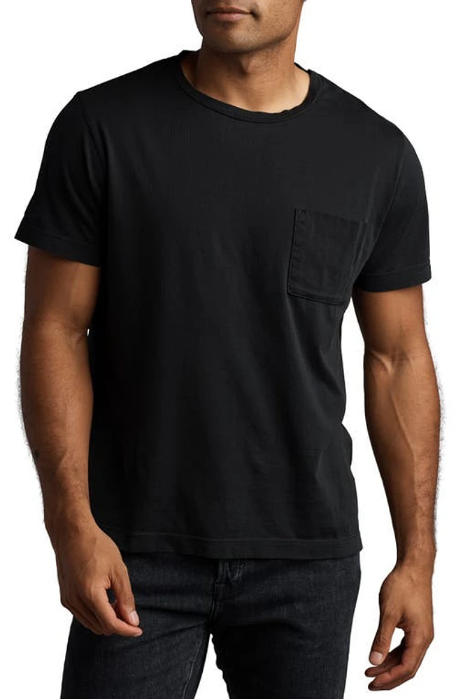 Rowan Asher Cotton Pocket T-Shirt in Black at Nordstrom, Size Large