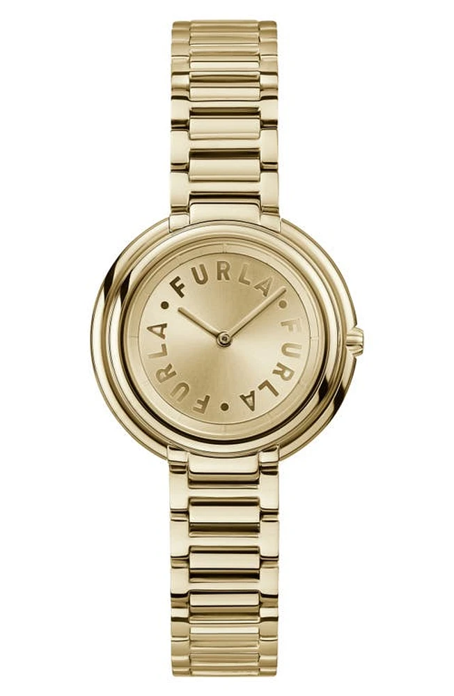 Furla Icon Shape Bracelet Watch, 34mm in Gold/Champagne/Gold at Nordstrom