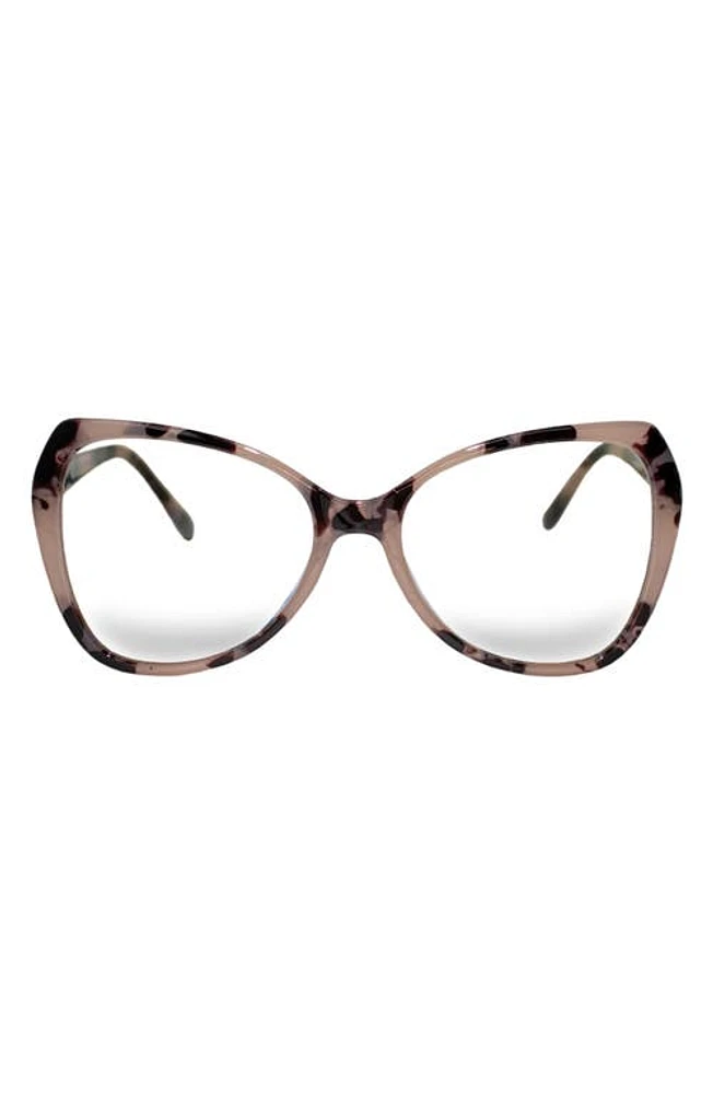 Fifth & Ninth Margot 54mm Butterfly Blue Light Blocking Glasses in Torte/Clear at Nordstrom