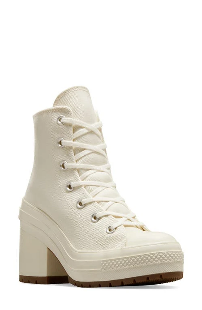 Converse Chuck 70 De Luxe Block Heel Sneaker Egret/Egret/Egret at