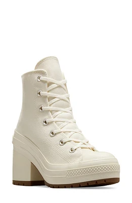 Converse Chuck 70 De Luxe Block Heel Sneaker Egret/Egret/Egret at