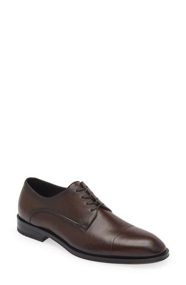 BOSS Derrek Cap Toe Derby Dark Brown at Nordstrom,