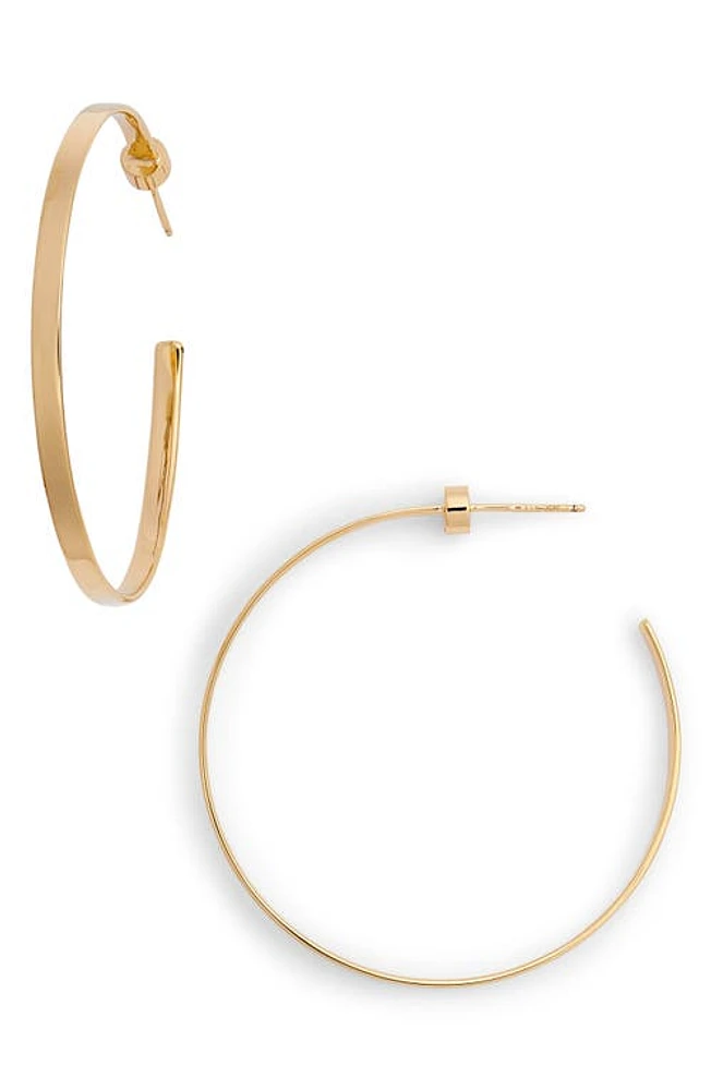 Jennifer Zeuner Kiara Hoop Earrings in Yellow Vermeil at Nordstrom