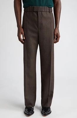 Bottega Veneta Prince of Wales Wool Trousers 2172 Brown/Red/Blue at Nordstrom, Us