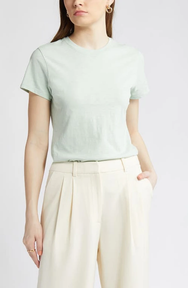 Nordstrom Pima Cotton Slub Crewneck T-Shirt at Nordstrom,