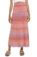 Free People Leanna Swit Sweater Skirt in Sweet Sunset Combo at Nordstrom, Size Large