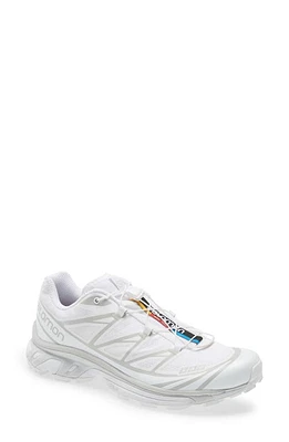 Salomon Gender Inclusive XT-6 Sneaker White/White/Lunar Rock at Nordstrom, Women's