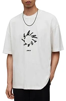 AllSaints Halo Graphic T-Shirt in Chalk White at Nordstrom, Size Medium