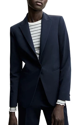 MANGO Suit Blazer Dark Navy at Nordstrom,