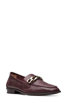 Clarks(r) Sarafyna Iris Loafer Burgundy Leather at Nordstrom,