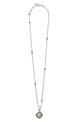 LAGOS Caviar Color White Topaz Pendant Necklace in Gold at Nordstrom