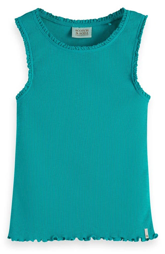 Scotch & Soda Kids' Rib Cotton Tank Top at Nordstrom,