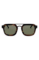 Grey Ant Notizia 51mm Rectangle Sunglasses in Tortoise/Green at Nordstrom