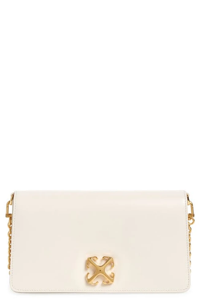 Off-White Jitney 1.7 Leather Crossbody Bag in Off White at Nordstrom