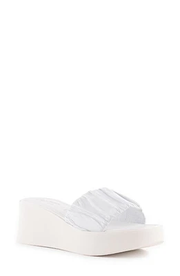 Seychelles Coney Island Platform Wedge Slide Sandal in White at Nordstrom, Size 8