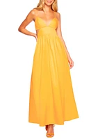 Susana Monaco Cutout Cotton Poplin Maxi Sundress at Nordstrom