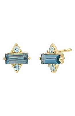 Bony Levy Semiprecous Stone 14K Gold Stud Earrings in 14K Yellow Gold Blue Topaz at Nordstrom