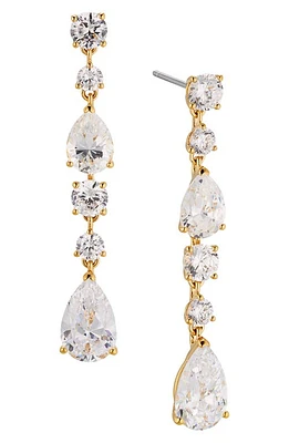 Nadri Halle Linear Drop Earrings in Gold at Nordstrom