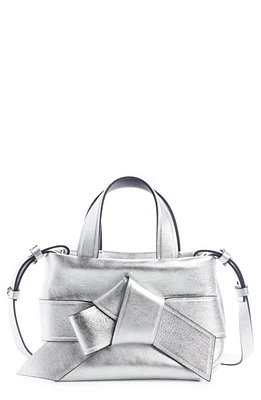 Acne Studios Micro Musubi Leather Tote in Silver at Nordstrom