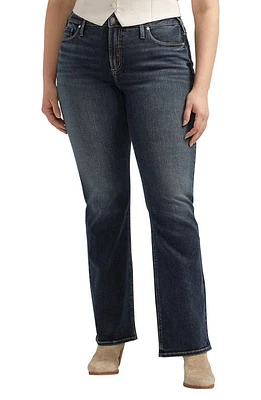 Silver Jeans Co. Suki Curvy Mid Rise Bootcut Indigo at Nordstrom