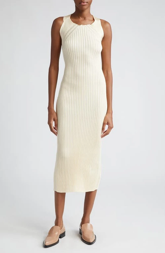 Jil Sander Sleeveless Rib Dress Cornsilk at Nordstrom, Us