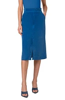 Akris punto Corduroy A-Line Midi Skirt Smoky Blue at Nordstrom,